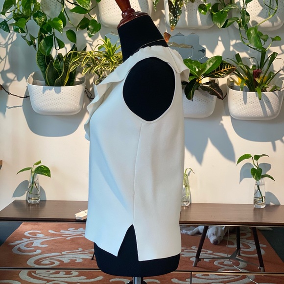 Ruffle V-Neck Shell - Picture 4 of 4